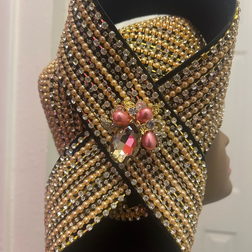 ❤️#19 DONNA VINCI DIAMOND & PEARLS BEAUTIFUL CHURCH LADY HAT - Picture 6 of 9